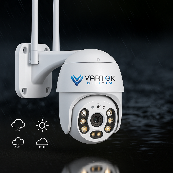2MP Akıllı Wi-Fi Speed Dome Kamera – Renk Destekli Gece Görüş – Çift Antenli – 360° Hareketli