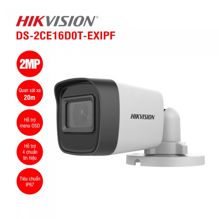 Hikvision Gece Görüşlü Güvenlik Kamerası FUL HD kamera Tekli kamera