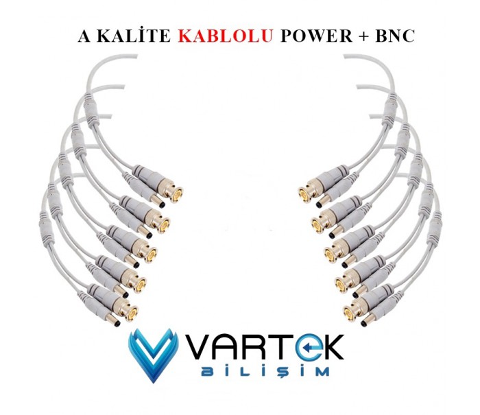 Kablolu Hazır Bnc +power Jack Konnektör