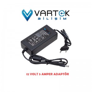 12V 5A Plastik Kasa Adaptör