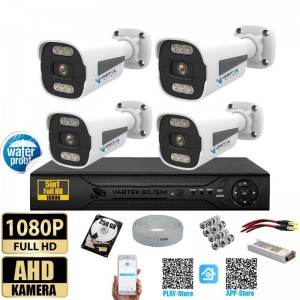 5 MP 4 Kameralı Tak Çalıştır Hazır Kamera Seti