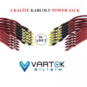 Güvenlik Kamera Besleme Power Jak 12v 50 Adet