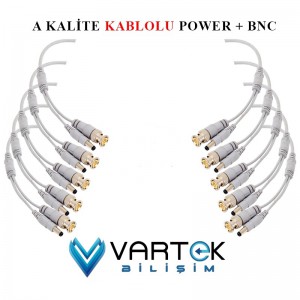 Kablolu Hazır Bnc +power Jack Konnektör